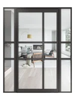 Lofttür Pivottür aus Aluminium mit Seitenteil Modell Loft 10