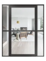 Lofttür Pivottür aus Aluminium mit Seitenteil Modell Loft1