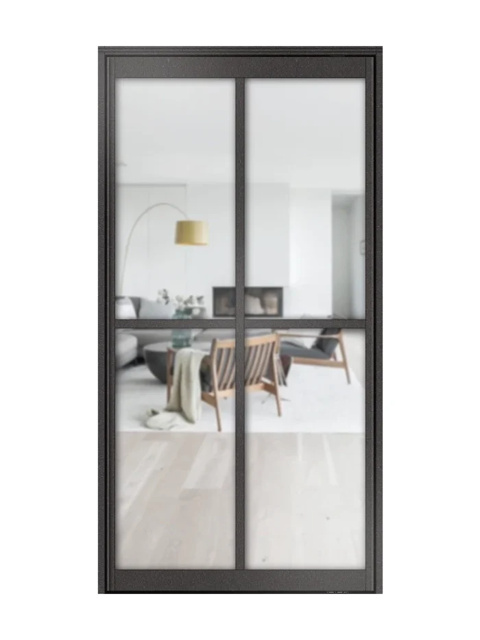 Lofttür Pivottür aus Aluminium Modell Loft2