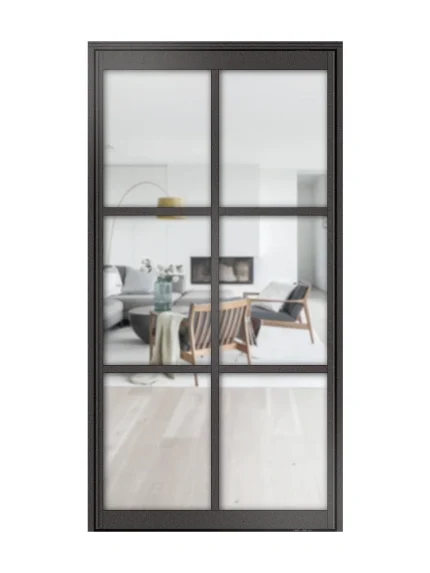 Lofttür Pivottür aus Aluminium Modell Loft4