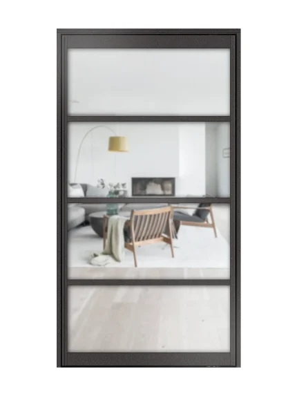 Lofttür Pivottür aus Aluminium Modell Loft5