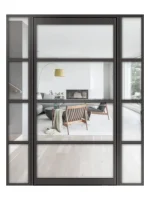 Lofttür Pivottür aus Aluminium mit Seitenteil Modell Loft5