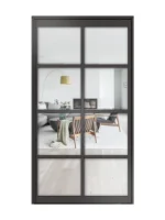 Lofttür Pivottür aus Aluminium Modell Loft 6