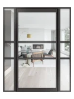 Lofttür Pivottür aus Aluminium mit Seitenteil Modell Loft 9