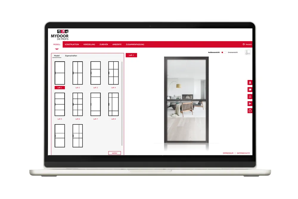 MyDoor Loft-Konfigurator