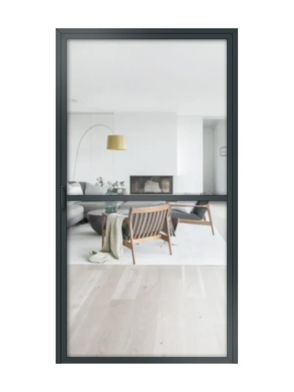 Lofttür Drehtür aus Aluminium Modell Loft1