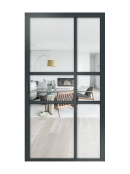 Lofttür Drehtür aus Aluminium Modell Loft 10