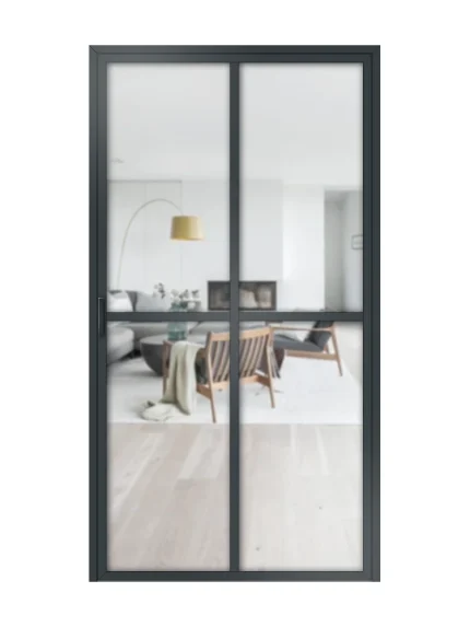 Lofttür Drehtür aus Aluminium Modell Loft 2
