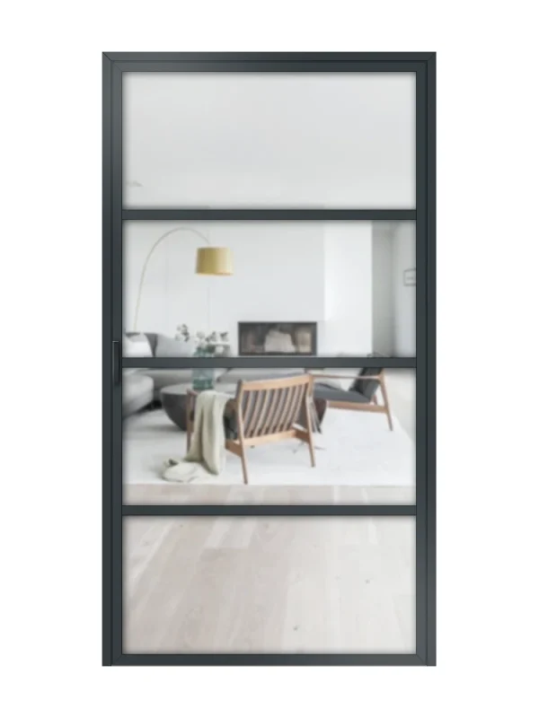 Lofttür Drehtür aus Aluminium Modell Loft 5