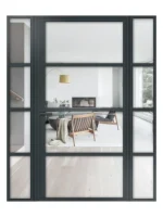 Lofttür Drehtür aus Aluminium mit Seitenteil Modell Loft 5