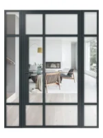 Lofttür Drehtür aus Aluminium mit Seitenteil Modell Loft 8