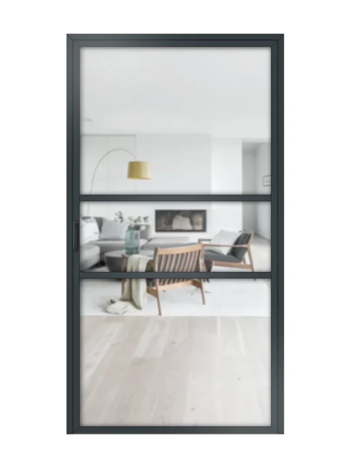 Lofttür Drehtür aus Aluminium Modell Loft 9