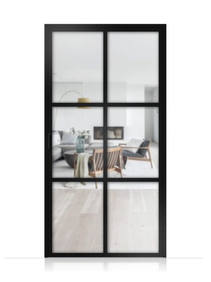 Lofttür Drehtür aus Aluminium Modell Loft 4