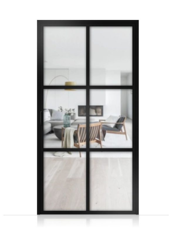 Lofttür Drehtür aus Aluminium Modell Loft 4