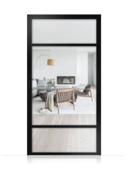 Lofttür Drehtür aus Aluminium Modell Loft 7