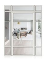 Lofttür Drehtür aus Aluminium mit Seitenteil und Oberlicht Modell Loft 7