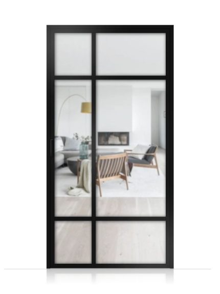 Lofttür Drehtür aus Aluminium Modell Loft 8