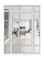 Lofttür Drehtür aus Aluminium mit Seitenteil und Oberlicht Modell Loft 8