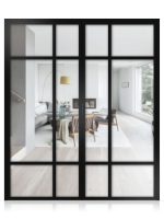 Lofttür Drehtür aus Aluminium 2-flügelig Modell Loft 8