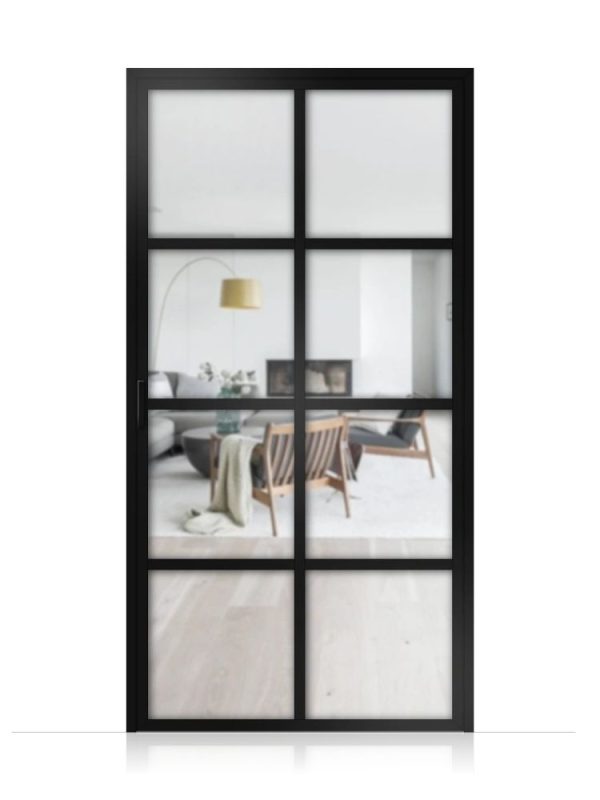 Lofttür Drehtür aus Aluminium Modell Loft 6