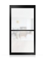 Lofttür Pivottür aus Aluminium Mattglas Modell Loft 1