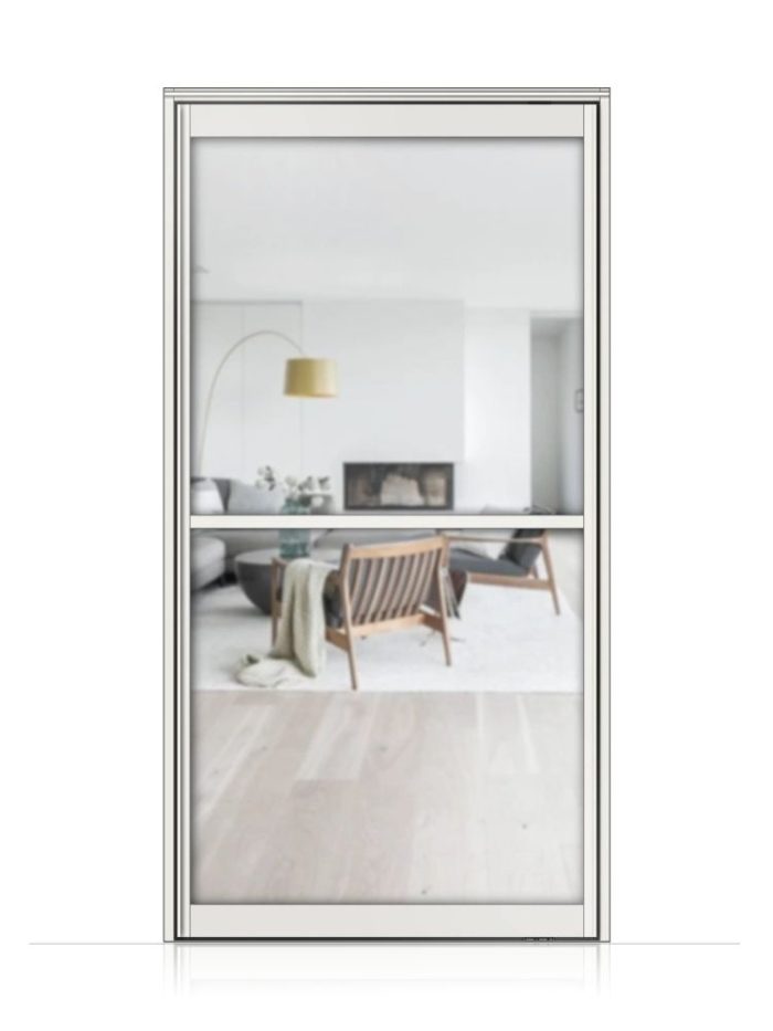 Lofttür Pivottür aus Aluminium in weiß Modell Loft 1