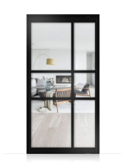 Lofttür Pivottür aus Aluminium Modell Loft 10