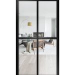 Lofttür Pivottür aus Aluminium Modell Loft 2