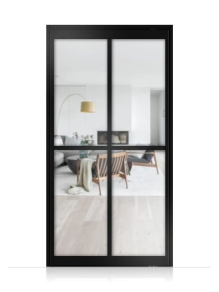 Lofttür Pivottür aus Aluminium Modell Loft 2