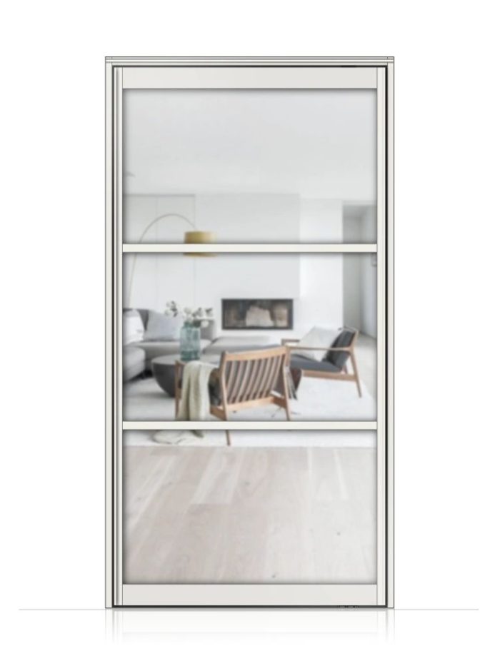 Lofttür Pivottür aus Aluminium in weiß Modell Loft 3