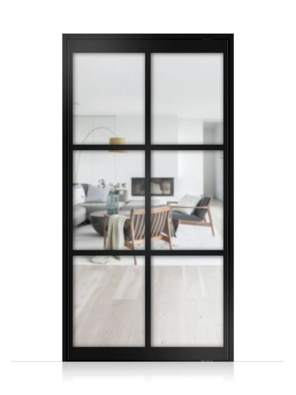 Lofttür Pivottür aus Aluminium Modell Loft 4