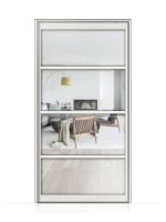 Lofttür Pivottür aus Aluminium in weiß Modell Loft 5