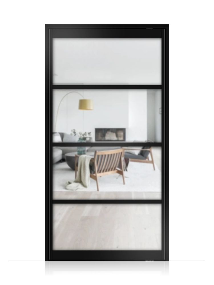 P-Loft 5 Lofttür Pivottür aus Aluminium Modell Loft 5