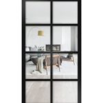 Lofttür Pivottür aus Aluminium Modell Loft 6