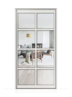 Lofttür Pivottür aus Aluminium in weiß Modell Loft 6