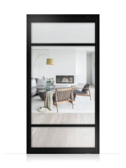 Lofttür Pivottür aus Aluminium Modell Loft 7