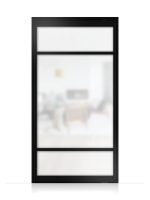Lofttür Pivottür aus Aluminium Mattglas Modell Loft 7