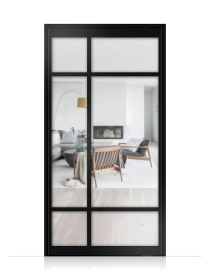 Lofttür Pivottür aus Aluminium Modell Loft 8