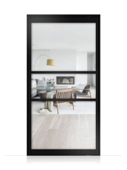 Lofttür Pivottür aus Aluminium Modell Loft 9