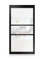 Lofttür Pivottür aus Aluminium Mattglas Modell Loft 9